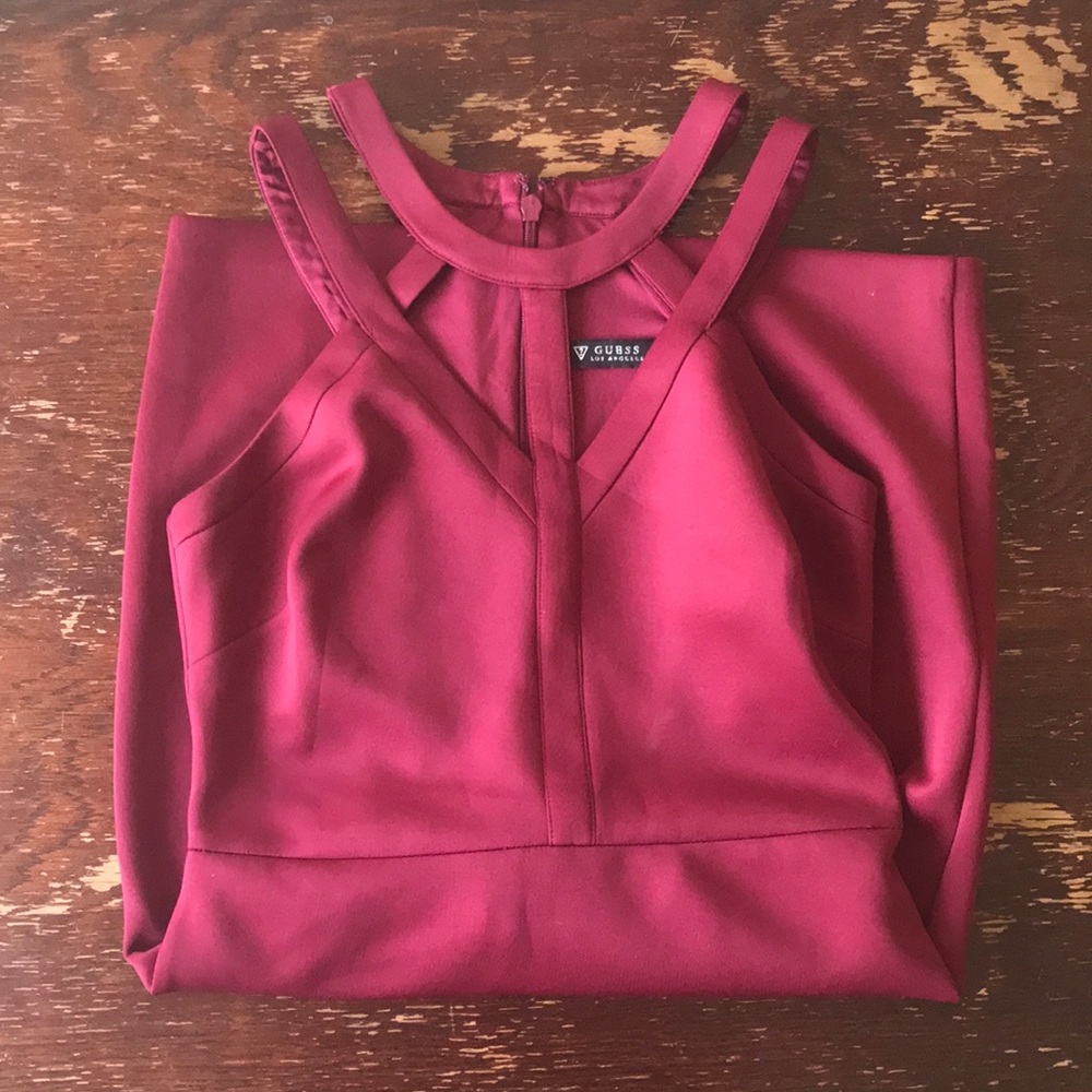 GUESS Maroon Bodycon Dress